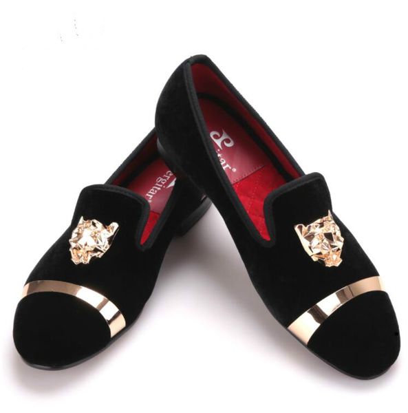 new fashion men party and wedding handmade loafers men velvet shoes with tiger and gold buckle men dress shoe men's flats, Black
new fashion men party and wedding handmade loafers men velvet shoes with tiger and gold buckle men dress shoe men's flats, Black