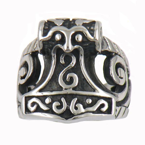 fanssteel stainless steel vintage mens or wemens jewelry split shank thors hammer ring tool ring 11w89, Silver
fanssteel stainless steel vintage mens or wemens jewelry split shank thors hammer ring tool ring 11w89, Silver