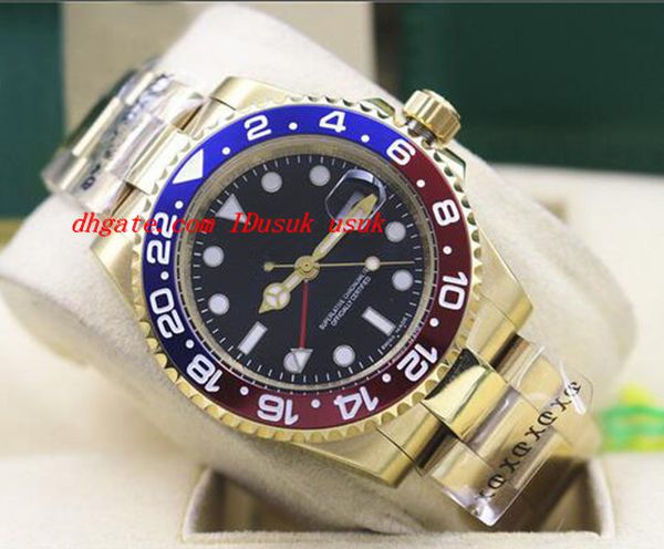luxury wristwatch 2017 18kt yellow gold ii 116718 red blue ceramic bezel automatic mechanical blue luminescent dial men watches quality, Slivery;brown
luxury wristwatch 2017 18kt yellow gold ii 116718 red blue ceramic bezel automatic mechanical blue luminescent dial men watches quality, Slivery;brown