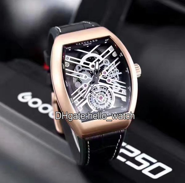5 цвет дешевые новый белый циферблат vanguard skeleton v 45 s6 sqt автоматические турбийоны мужские часы розовое золото кожа / резиновый рем, Slivery;brown 
5 цвет дешевые новый белый циферблат vanguard skeleton v 45 s6 sqt автоматические турбийоны мужские часы розовое золото кожа / резиновый рем, Slivery;brown