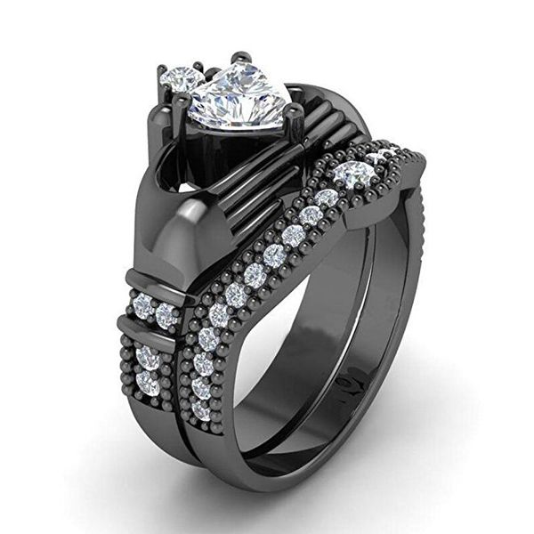 victoria wieck claddagh jewelry choucong 10kt black gold filled white z cz diamond gemstones women wedding birdal ring set gift, Slivery;golden
victoria wieck claddagh jewelry choucong 10kt black gold filled white z cz diamond gemstones women wedding birdal ring set gift, Slivery;golden