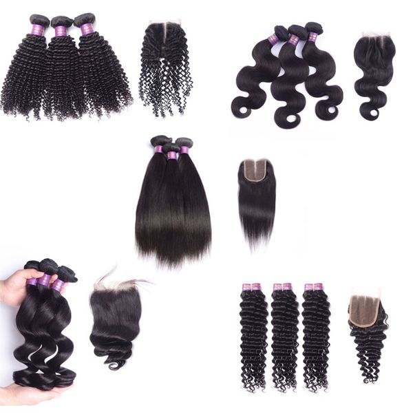 brazilian virgin hair with closure deep wave human hair with lace closure straight body wave loose wave kinky curly with 4x4 closure, Black;brown
brazilian virgin hair with closure deep wave human hair with lace closure straight body wave loose wave kinky curly with 4x4 closure, Black;brown