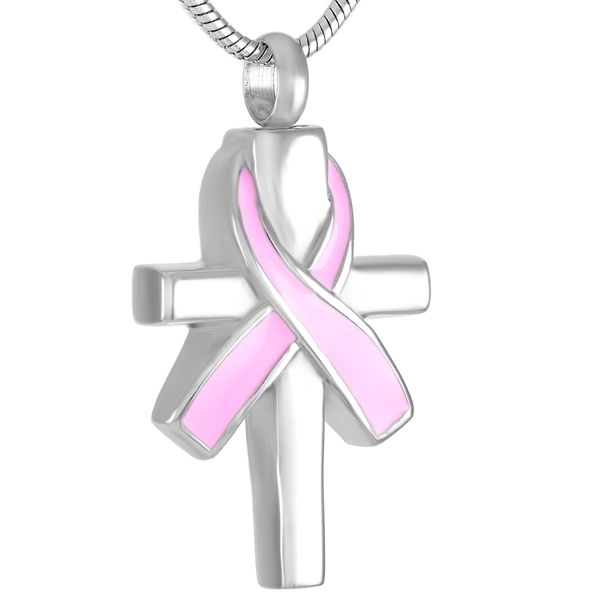 316l stainless steel elegant design pink ribbon cross cremation jewelry pendant women new fashion personallized, Silver
316l stainless steel elegant design pink ribbon cross cremation jewelry pendant women new fashion personallized, Silver