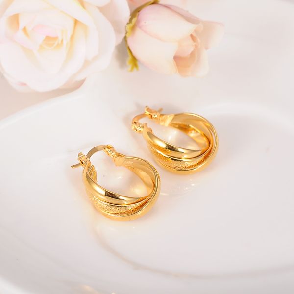 unique mix two-tone white yellow optional circle earrings solid gold gf copper fashion jewelry wholesale twisted round earrings, Silver
unique mix two-tone white yellow optional circle earrings solid gold gf copper fashion jewelry wholesale twisted round earrings, Silver