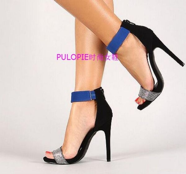 2017 fashion women open toe sandals summer glitter party shoes gladiator sandals mixed color dress shoes ankle strap buckle high heels, Black
2017 fashion women open toe sandals summer glitter party shoes gladiator sandals mixed color dress shoes ankle strap buckle high heels, Black