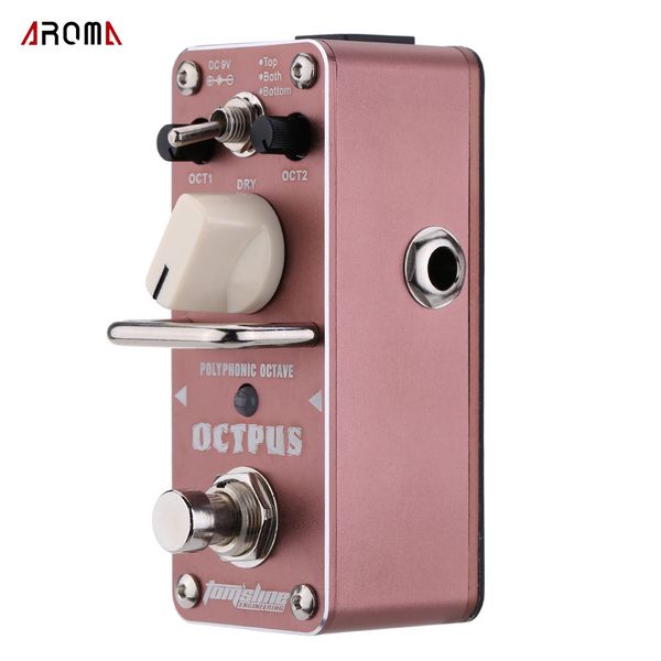 

AROMA AOS-3 Octpus Polyphonic Octave Electric Guitar Effect Pedal Durable Mini Single Guitarra Effect Pedal with True Bypass