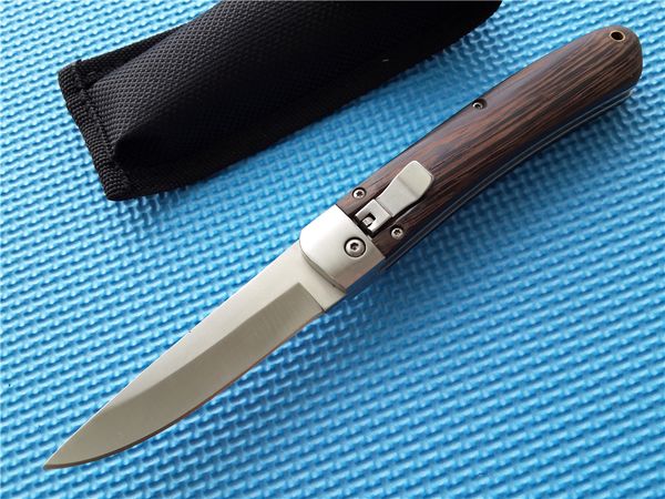 CN1314 Leverlock knife NONE Brand Folding blade 440C steel Satin Plain Wood handle EDC pocket tool Custom Tactical knives with nylon sheath
CN1314 Leverlock knife NONE Brand Folding blade 440C steel Satin Plain Wood handle EDC pocket tool Custom Tactical knives with nylon sheath