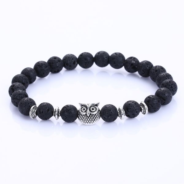 new owl natural volcano stone beads bracelet & bangle for men women stretch yoga lava stone jewelry fashion accessories for lovers, Golden;silver
new owl natural volcano stone beads bracelet & bangle for men women stretch yoga lava stone jewelry fashion accessories for lovers, Golden;silver