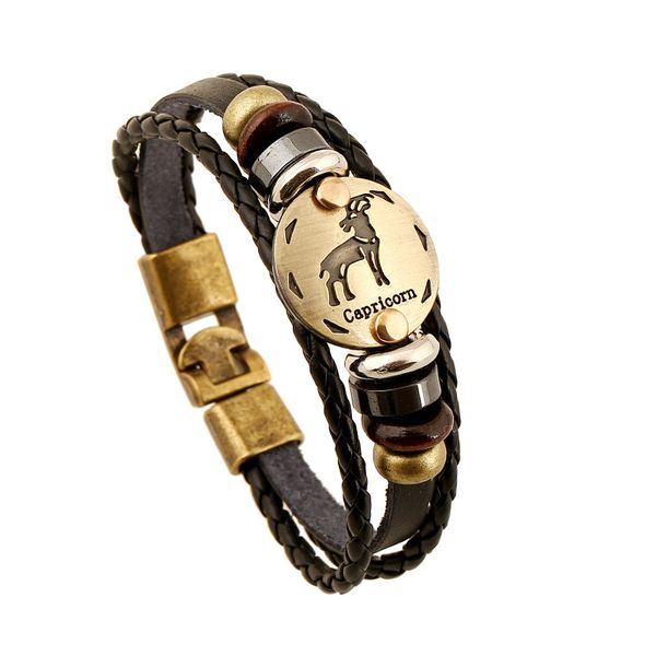 wholesale- bronze alloy fashion buckles zodiac signs bracelet punk leather bracelet wooden bead black gallstone for men charm jewelry, Golden;silver
wholesale- bronze alloy fashion buckles zodiac signs bracelet punk leather bracelet wooden bead black gallstone for men charm jewelry, Golden;silver