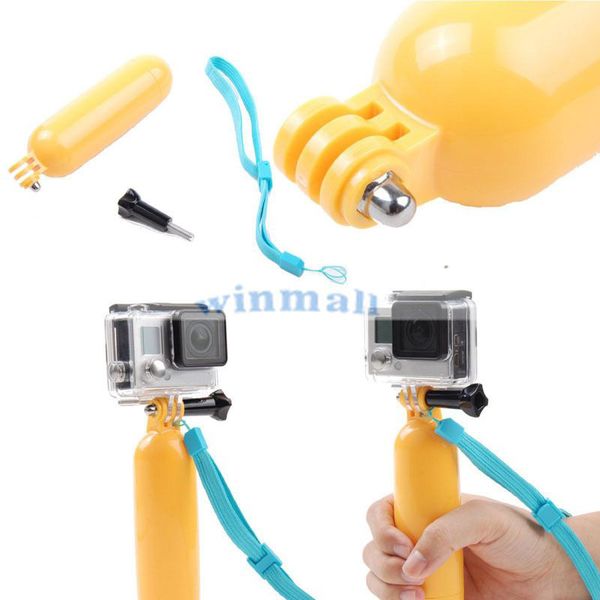 Yellow Floaty Bobber with Strap Floating Diving Buoyancy Camera Handheld Grip / Handle Mount Stick + Screw For Action Camera H9 
Yellow Floaty Bobber with Strap Floating Diving Buoyancy Camera Handheld Grip / Handle Mount Stick + Screw For Action Camera H9