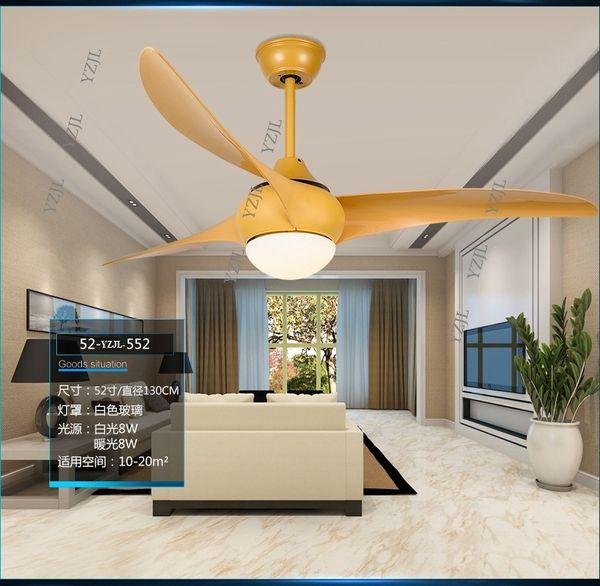 

Inverter simple fashion LED remote control fan light ceiling fan light dining room mute fan light ceiling fans 52inch