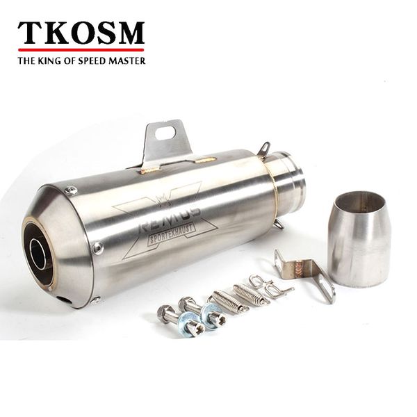 tkosm 51 mm universal motorcycle modified muffler pipe with db killer laser for x - remus sport exhaust for honda nc700 antiqued vintage
tkosm 51 mm universal motorcycle modified muffler pipe with db killer laser for x - remus sport exhaust for honda nc700 antiqued vintage