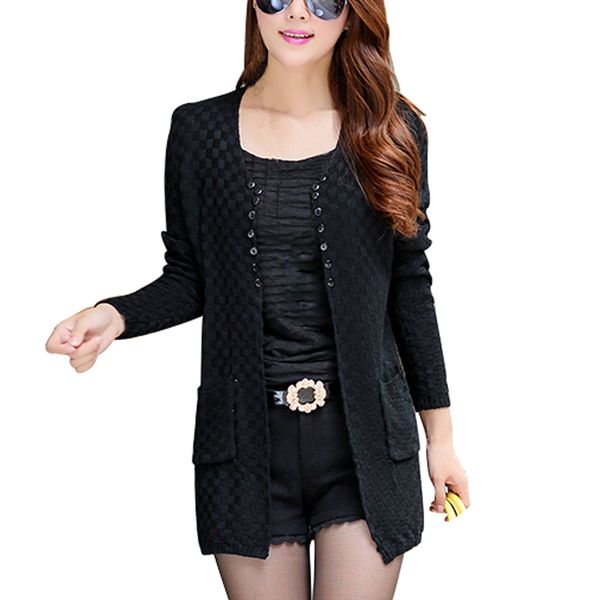 wholesale- syb 2016 new women sweater long cardigan fashion long sleeve thin knitted cardigan female sweaters black, White;black
wholesale- syb 2016 new women sweater long cardigan fashion long sleeve thin knitted cardigan female sweaters black, White;black
