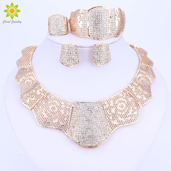 african nigerian wedding jewelry set gold color crystal necklace earrings bracelet rings sets costume accessories, Slivery;golden
african nigerian wedding jewelry set gold color crystal necklace earrings bracelet rings sets costume accessories, Slivery;golden