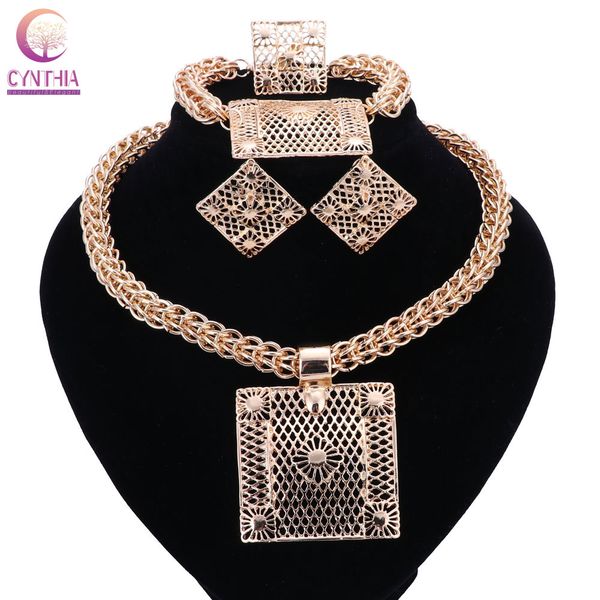 fashion gold color elegant wedding bridal luxury jewelry sets necklace earrings bracelet ring sets, Black
fashion gold color elegant wedding bridal luxury jewelry sets necklace earrings bracelet ring sets, Black