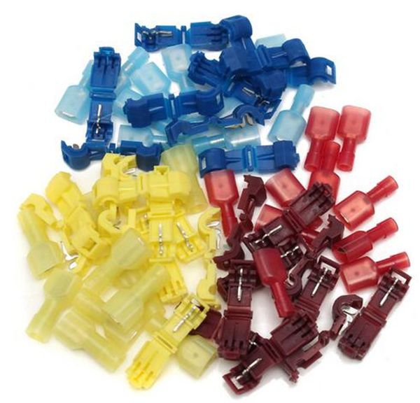 

60pcs Scotch Lock Quick Splice Connector Terminals Assortment Kit Wire Connectors Fully Insulated Male and Female Terminal