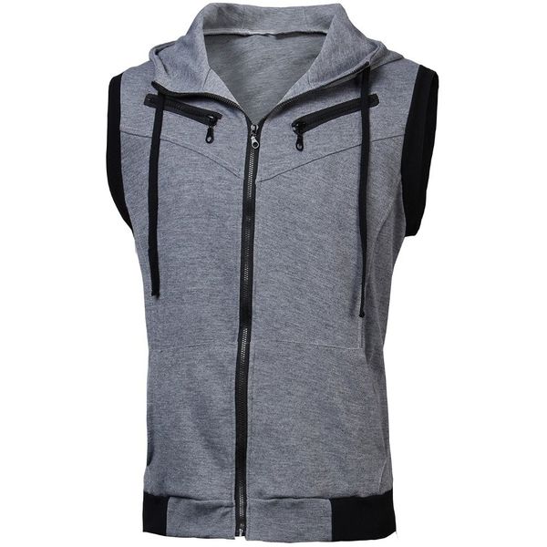 brand casual 2021 sudaderas mens fashion tracksuit sleeveless slim plus hooded zipper sweatshirts solid hombre vest size vummx, Black
brand casual 2021 sudaderas mens fashion tracksuit sleeveless slim plus hooded zipper sweatshirts solid hombre vest size vummx, Black