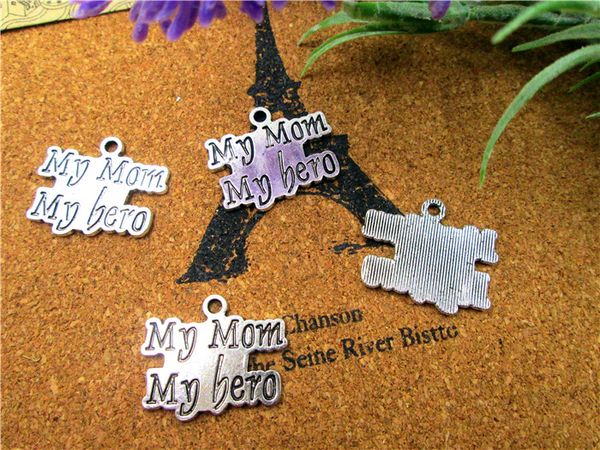 45pcs--antique tibetan silver my mom my hero charm pendants 25x20mm, Bronze;silver
45pcs--antique tibetan silver my mom my hero charm pendants 25x20mm, Bronze;silver