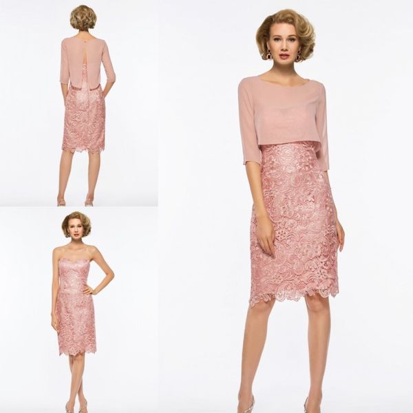 pink mother of the dresses two pieces chiffon applique elegant formal dress evening wear plus size knee length gown wedding guest, Black;red
pink mother of the dresses two pieces chiffon applique elegant formal dress evening wear plus size knee length gown wedding guest, Black;red