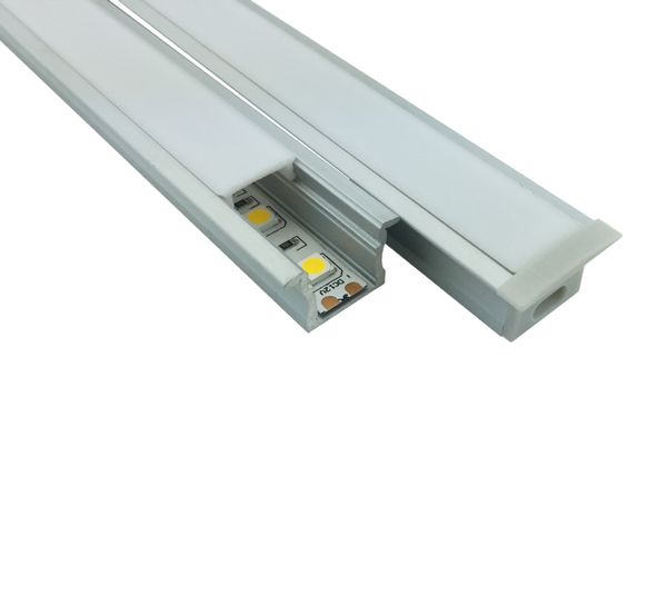 10 X 2m Sets/lot Linear Flange Led Strip Aluminium Profile T Type Recessed Aluminum Led Profile For Ceiling Mounted Light