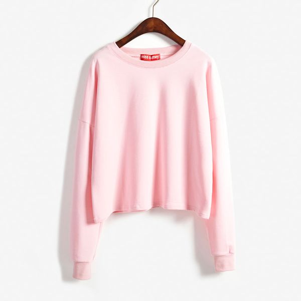wholesale- 2015 fall new arrival cute kawaii casual candy color crop basic tee shirts long sleeve for women girls woman on sale, White
wholesale- 2015 fall new arrival cute kawaii casual candy color crop basic tee shirts long sleeve for women girls woman on sale, White