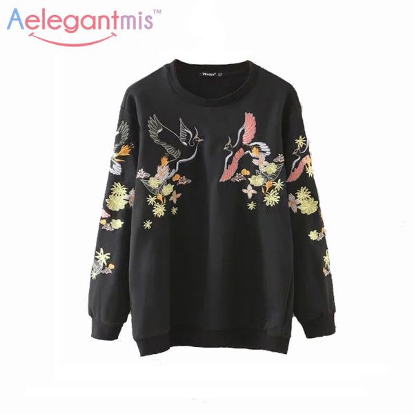 wholesale- 2017 autumn casual floral embroidery sweatshirts women long sleeve pullover fall black embroidered hoodies female sweatshirt
wholesale- 2017 autumn casual floral embroidery sweatshirts women long sleeve pullover fall black embroidered hoodies female sweatshirt
