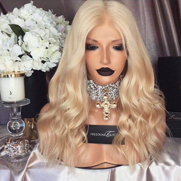 #613 blonde unprocessed european lace front wigs glueless full lace human hair wigs 130% density body wave blonde lace wigs, Black;brown
#613 blonde unprocessed european lace front wigs glueless full lace human hair wigs 130% density body wave blonde lace wigs, Black;brown