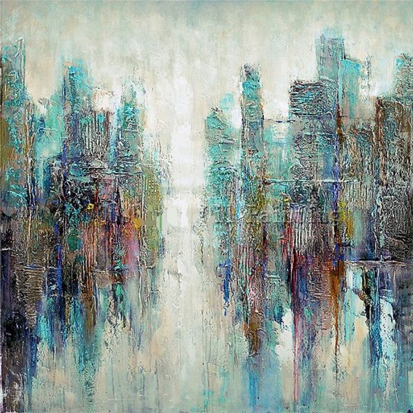 green,pure hand painted modern wall decor abstract hazy city art oil painting on quality canvas.multi sizes ab028
green,pure hand painted modern wall decor abstract hazy city art oil painting on quality canvas.multi sizes ab028