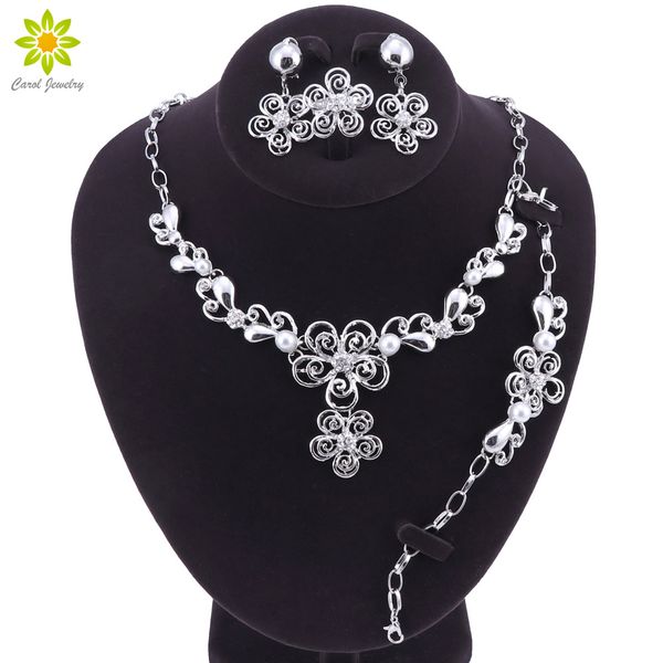 simulated pearl bridal jewelry sets silver color wedding necklace earrings bracelet ring sets engagement jewelry accessories, Slivery;golden
simulated pearl bridal jewelry sets silver color wedding necklace earrings bracelet ring sets engagement jewelry accessories, Slivery;golden