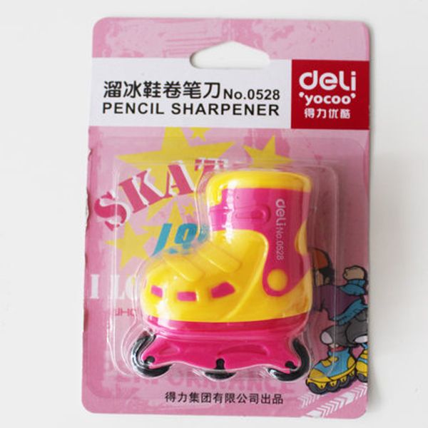 wholesale- 1 pc plastic standard pencil sharpeners colorful roller skates type pencil cutting 4 colors deli 0528
wholesale- 1 pc plastic standard pencil sharpeners colorful roller skates type pencil cutting 4 colors deli 0528