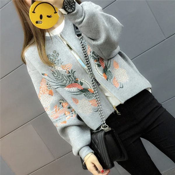 wholesale- korean version of the spring and autumn tide ladies short paragraph long-sleeved loose cardigan jacket embroidered baseball, Black;brown
wholesale- korean version of the spring and autumn tide ladies short paragraph long-sleeved loose cardigan jacket embroidered baseball, Black;brown