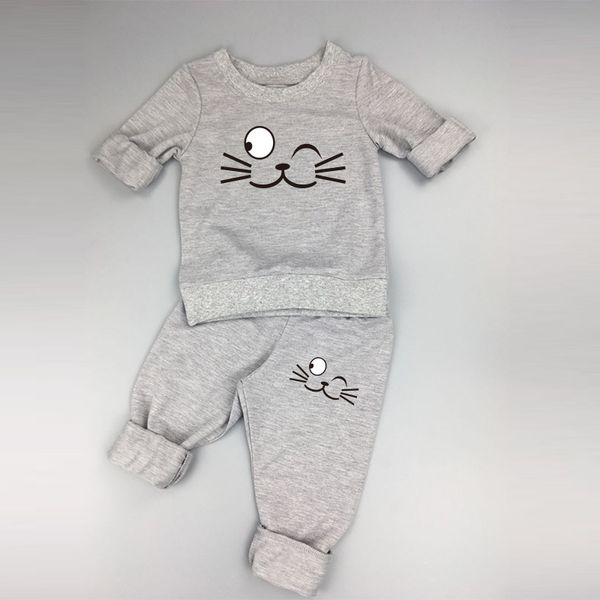 wholesale- 3color baby clothing sets spring autumn baby boys girls clothes long sleeve t-shirt+pants 2pcs suits cat children clothing, White
wholesale- 3color baby clothing sets spring autumn baby boys girls clothes long sleeve t-shirt+pants 2pcs suits cat children clothing, White