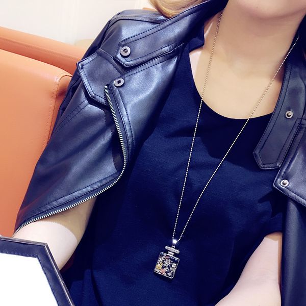 hign quality necklace with colorful diamond pendant, sweater necklace, noble and delicate for women, Silver
hign quality necklace with colorful diamond pendant, sweater necklace, noble and delicate for women, Silver