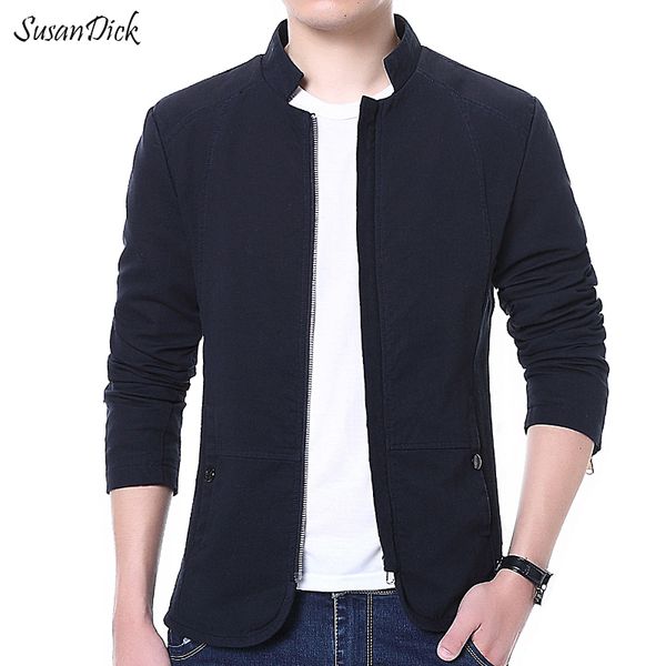 wholesale- fashion 2016 autumn jacket men clothing thin slim casual business coat male plus size stand collar cotton navy blue jacket, Black;brown
wholesale- fashion 2016 autumn jacket men clothing thin slim casual business coat male plus size stand collar cotton navy blue jacket, Black;brown