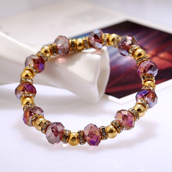 strands vintage crystal stone bracelets colors mixed crystals rainbow jewelry party bracelet bangle women girl gift, Black
strands vintage crystal stone bracelets colors mixed crystals rainbow jewelry party bracelet bangle women girl gift, Black