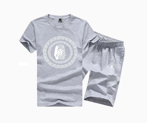 mu66820 s-5xl new arrival last kings suit mens t shirts +pants tees colorful letter style, Gray 
mu66820 s-5xl new arrival last kings suit mens t shirts +pants tees colorful letter style, Gray