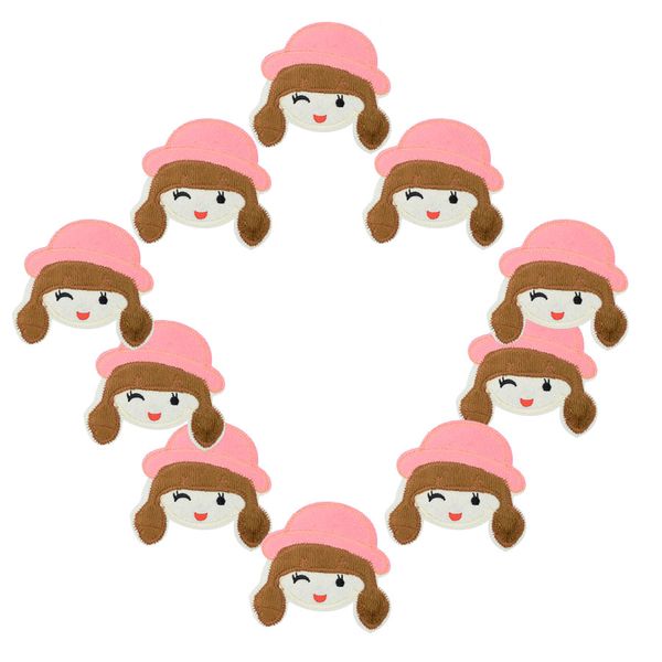10pcs pink cap girl embroidery patches for clothing iron patch for clothes applique sewing accessories on stickers cloth iron on patches diy, Black
10pcs pink cap girl embroidery patches for clothing iron patch for clothes applique sewing accessories on stickers cloth iron on patches diy, Black