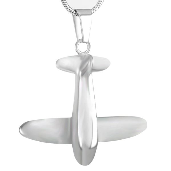 ijd9316 airplane blank stainless steel cremation pendant necklace polished memory ashes keepsake urn necklace funeral jewelry, Silver
ijd9316 airplane blank stainless steel cremation pendant necklace polished memory ashes keepsake urn necklace funeral jewelry, Silver