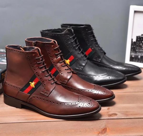 italian brand 100% genuine leather martin boots brogue men designer fashion boots for men new arrive leather men ankle boots, Black
italian brand 100% genuine leather martin boots brogue men designer fashion boots for men new arrive leather men ankle boots, Black