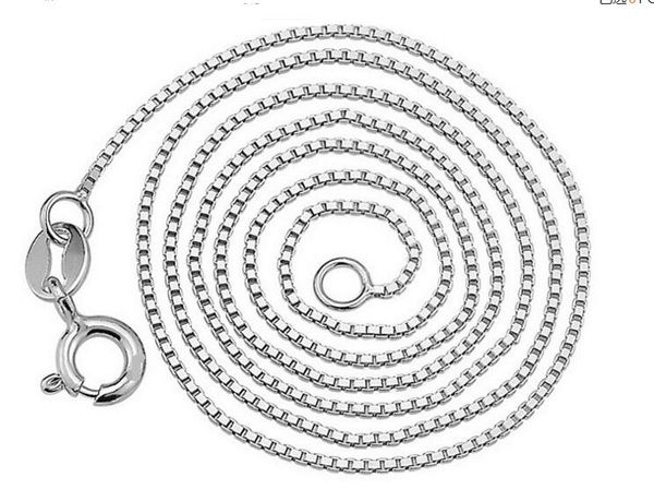 925 sterling silver box chain necklaces jewelry 1mm 18inch 925 sterling silver chains 100pcs fashion jewelry ing
925 sterling silver box chain necklaces jewelry 1mm 18inch 925 sterling silver chains 100pcs fashion jewelry ing