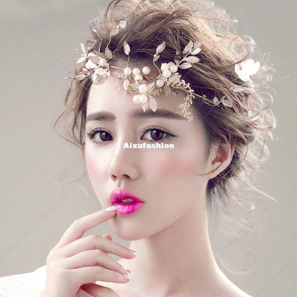 bridal headdress hair accessories retro matte gold porcelain pearls alloy leaf bridal accessories bridal jewelry wholesale 2017, Slivery;golden
bridal headdress hair accessories retro matte gold porcelain pearls alloy leaf bridal accessories bridal jewelry wholesale 2017, Slivery;golden