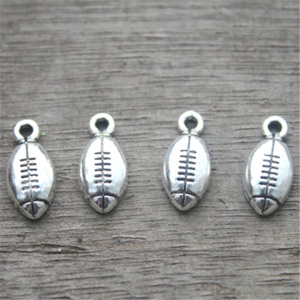 40pcs--Football Charms ,Antique Tibetan Silver Tone Football charm Pendant, Rugby Football, Rugby 15x7mm
40pcs--Football Charms ,Antique Tibetan Silver Tone Football charm Pendant, Rugby Football, Rugby 15x7mm