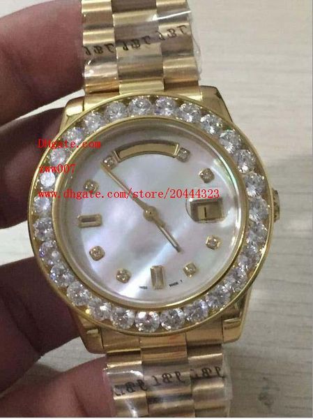 factory supplier day-date 2 ii 41mm president 18k yellow gold white dial bigger diamond automatic mechanical mens watch watches, Slivery;brown
factory supplier day-date 2 ii 41mm president 18k yellow gold white dial bigger diamond automatic mechanical mens watch watches, Slivery;brown