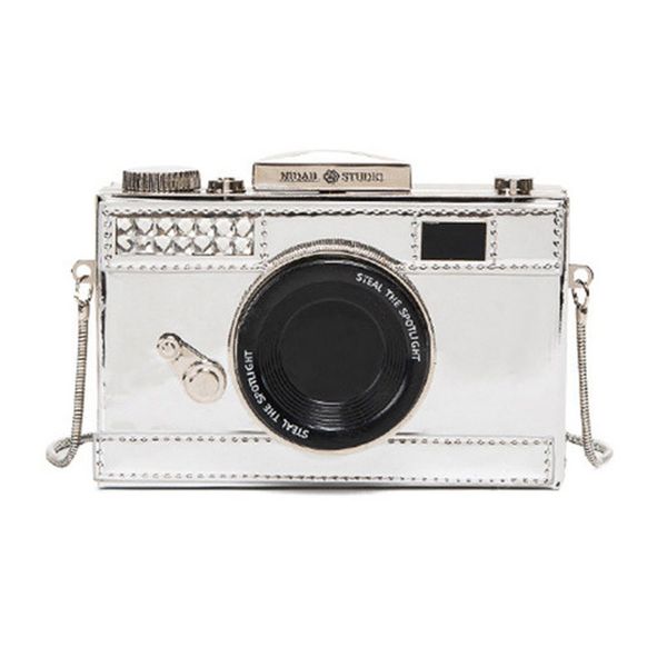 Wholesale-Funny Camera Designer Mini Flap Bag Leather Laser Mirror Shoulder Messenger Crossbody Bags Clutch Purse Day Clutches bolsa Li695
Wholesale-Funny Camera Designer Mini Flap Bag Leather Laser Mirror Shoulder Messenger Crossbody Bags Clutch Purse Day Clutches bolsa Li695