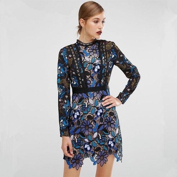 uk self portrait 2017 summer fashion designer runway crochet hook flower lace hollow out casual party dress mini female vestido, Black;gray
uk self portrait 2017 summer fashion designer runway crochet hook flower lace hollow out casual party dress mini female vestido, Black;gray