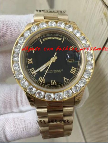 fashion luxury wristwatch 2 ii solid 18 kt yellow gold 41mm bigger diamond watch ceramic bezel automatic mechanical men watches quality, Slivery;brown 
fashion luxury wristwatch 2 ii solid 18 kt yellow gold 41mm bigger diamond watch ceramic bezel automatic mechanical men watches quality, Slivery;brown