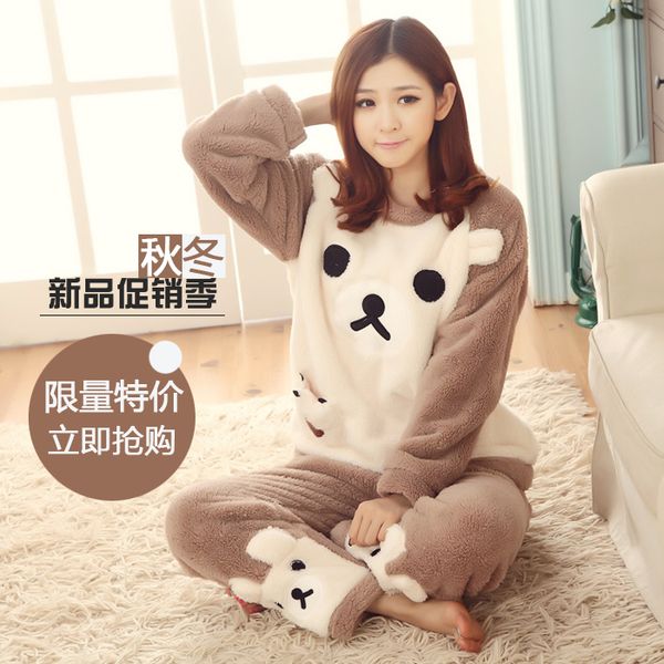 wholesale- 2016 spring winter anti cold keep warm women coral fleece pajamas set of sleepcoat & bottoms lady thermal flannel home clothing, Black;red
wholesale- 2016 spring winter anti cold keep warm women coral fleece pajamas set of sleepcoat & bottoms lady thermal flannel home clothing, Black;red
