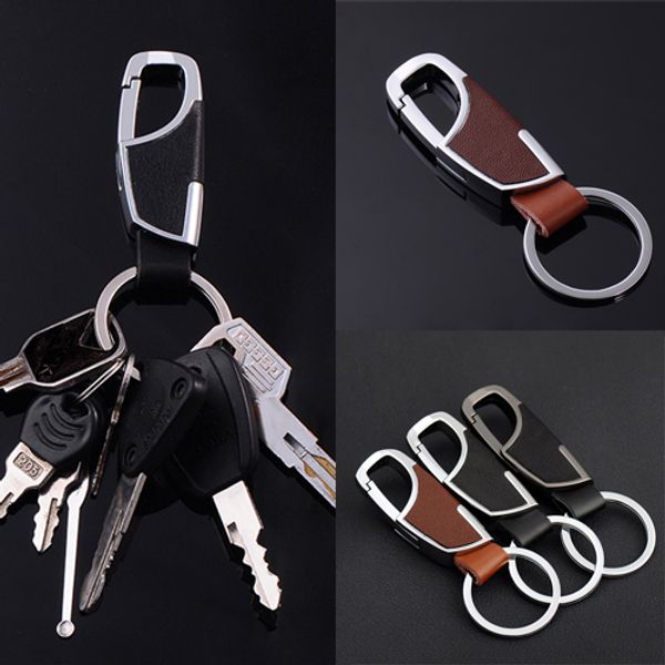 men's waist leather hanging keychain car keyrings simple key chain key ring support customize logo gift ideas 3 styles keyfob c12l, Silver
men's waist leather hanging keychain car keyrings simple key chain key ring support customize logo gift ideas 3 styles keyfob c12l, Silver