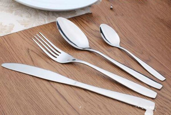 western-style food kit 410 stainless steel three-tined fork dinner knife spoon tea spoon wholesale tableware restaurant dinnerware
western-style food kit 410 stainless steel three-tined fork dinner knife spoon tea spoon wholesale tableware restaurant dinnerware