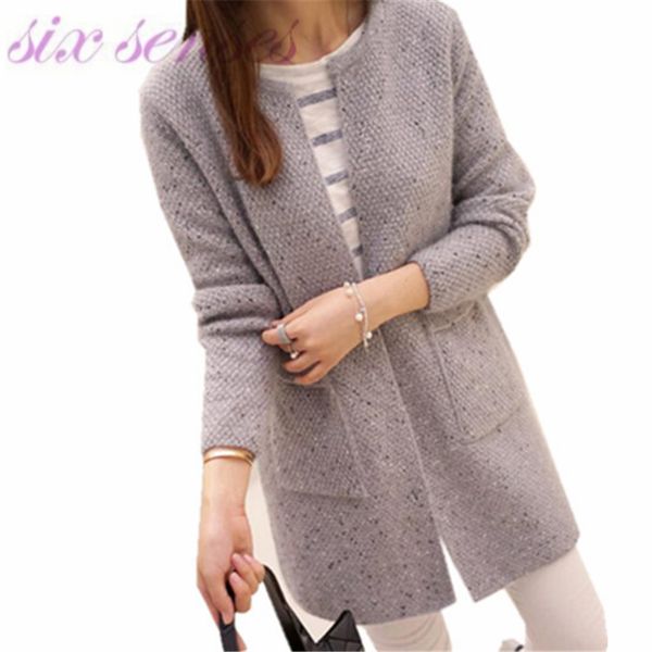 wholesale- 2016 new autumn winter women casual long sleeve knitted cardigans crochet ladies sweaters fashion tricotado cardigan dj4002, White;black
wholesale- 2016 new autumn winter women casual long sleeve knitted cardigans crochet ladies sweaters fashion tricotado cardigan dj4002, White;black